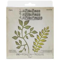 Sizzix Bigz Die Garden Greens by Tim Holtz 659436