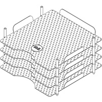 NEW We R Memory Keepers 12x12 Stackable Acrylic Paper Trays Storage 4/pk 660476