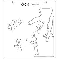 Sizzix Layered Stencils 4PK Painted