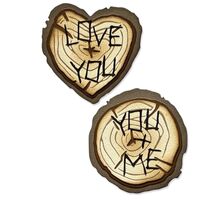 Sizzix Thinlits Die Set 33PK - Wood Slice by Tim Holtz 666291