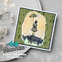 Creative Expressions Andy Skinner I’ll BeYour Umbrella 3.5in x 5.25in Pre-Cut Rubber Stamp