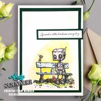 Creative Expressions Andy Skinner Spread a Little Kindness 4.2 in x 3.8 in Pre-Cut Rubber Stamp