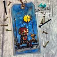 Creative Expressions Andy Skinner Time Together 4.2 in x 3.8 in Pre-Cut Rubber Stamp