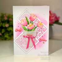 Sue Wilson Dies Layered Flowers Collection - Tulip - CED25064