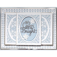 Sue Wilson Dies Festive Collection Deco Snowflake Background CED3203
