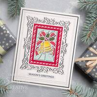 Sue Wilson Dies Festive Stained Glass Bells CED3265