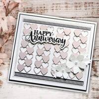 Sue Wilson Dies Background Checkered Heart CED7149