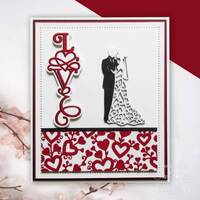 Creative Expressions Sue Wilson Border Collection Love CED7150