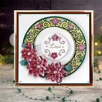 Creative Expressions Jamie Rodgers Holiday Poinsettia Rings Craft Die