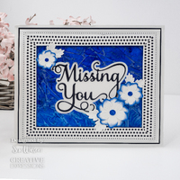 Sue Wilson Noble Shadowed Sentiments Collection Missing You CEDNE013