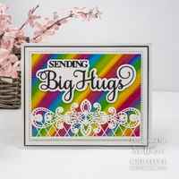 Sue Wilson Noble Shadowed Sentiments Collection Sending Big Hugs CEDNE014