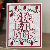 Sue Wilson Big Bold Words Greetings Craft Die & Stamp Set CEDSD022