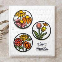 Sue Wilson Shadowed Sentiments Happy Birthday CEDSS030