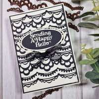 Sue Wilson Mini Shadowed Sentiments Sending a Happy Hello - CEDSS044