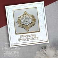 Sue Wilson Festive Shadowed Sentiments - Wishing You Peace Love & Joy - CEDSS054