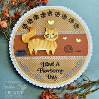 Sue Wilson Pet Pals Shadowed Sentiments - Have a Paw-some Day - CEDSS057