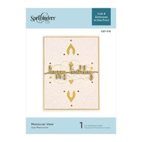 Spellbinders Cut And Emboss Folders Moroccan View CEF-016