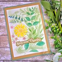 Creative Expressions Sunshine Serenade Companion Colouring Stencil 6 in x 8 in 2pk - CEST155
