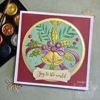 Creative Expressions Jingle Bells Companion Colouring Stencil 6 in x 8 in 2pk - CEST170