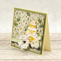 Cut and Foil Die Hotfoil Stamp Lavish Ballroom Wedding Cake