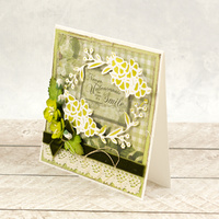 Cut and Foil Die Hotfoil Stamp Lavish Ballroom Botanical Frame