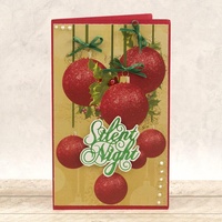Couture Creations Hotfoil Stamp Naughty Or Nice Silent Night Sentiment