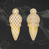 Cut and Hotfoil Stamp Dimensional Decorations Raindrop Bauble