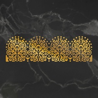 Couture Creations Hotfoil Stamp Peaceful Peonies Lacey Border