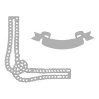 Couture Creations Seaside Girl Rope & Banner Mini Die Set (2pc)