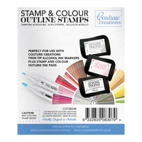Couture Creations Stamp Deck the Halls Ringing Bells Outline (1pc)