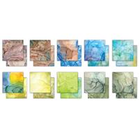 Craft Consortium Double-Sided Paper Pad 6x6 40/Pkg Ink Drops Earth