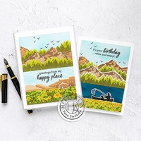Hero Arts Frame Cut Dies Mountains At The Lake