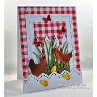 Impression Obsession Die Roosters & Chickens DIE273Z 