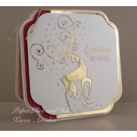 Impression Obsession Die Reindeer Flourish DIE336V 