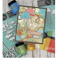 Memory Box 3D Embossing Folder 4.5x5.75 Put it in Gear