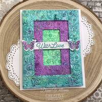 Creative Expressions Botanical Swirls 5 in x 7 in 3D Embossing Folder EF3D-072