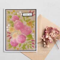 Creative Expressions Rose Garden Embossing Folder and Stencil Bundle
