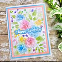 Creative Expressions Rose Garden 5 in x 7 in 3D Embossing Folder EF3D-074