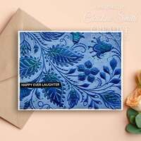 Creative Expressions Folk Art Blooms 5 in x 7 in 3D Embossing Folder EF3D-076