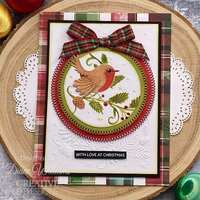 Creative Expressions Robin & Snowflakes Embossing Folder and Stencil Bundle