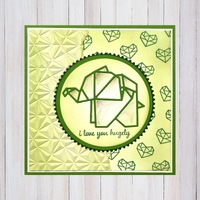 Nellie’s Choice 3D Embossing Folder - Origami Triangles - EF3D091