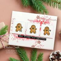 Woodware Clear Singles Tiny Gingerbread Man 3 x 4 in Stamp FRM064