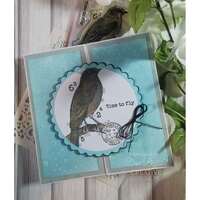 Woodware Clear Singles 3” x 4” Stamp - Bluebird - FRM074