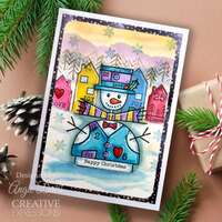 Woodware Clear Singles 4” x 6” Stamp Set - Wooden Snowman - FRS1060