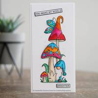 Woodware Clear Stamps Magical Mushroom
