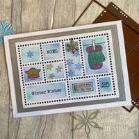 Woodware Clear Singles 8” x 2.6” Stamp - Winter Mittens - FRS426