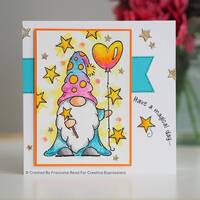 Woodware Clear Stamps Wizard Gnome