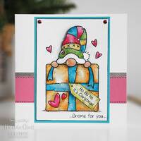 Woodware Clear Stamps Gnome Gift