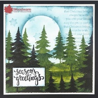 Woodware Clear Stamps Three Trees