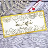 Woodware Clear Singles Petal Doodles All Bunched Up 4 in x 6 in Stamp Set JGS855